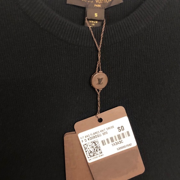 Louis Vuitton Fit and flare knit dress size S - Picture 5 of 5